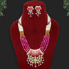 Rani Color American Diamond Meenakari Necklaces Set (CZN510RNI)