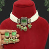 Parrot Green Color American Diamond Necklaces Set (CZN514PGRN)
