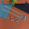 Black Color American Diamond Brass Necklaces Set (CZN517BLK)