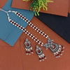 Maroon Color American Diamond Brass Necklaces Set (CZN517MRN)