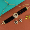 Black Color American Diamond Necklaces Set (CZN519BLK)