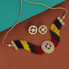 Multi Color American Diamond Choker Necklace Set (CZN519MLT)