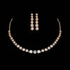 White Color American Diamond Necklace Set (CZN521WHT)