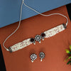 Maroon Color American Diamond Choker Necklace Set (CZN522MRN)