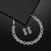 Multi Color American Diamond Choker Necklaces Set (CZN530MLT)