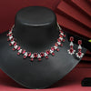 Rani Color American Diamond Necklaces Set (CZN533RNI)