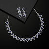 Blue Color American Diamond Necklaces Set (CZN546BLU)