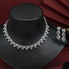Silver Color American Diamond Necklaces Set (CZN546SLV)