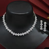 Silver Color American Diamond Necklaces Set (CZN550SLV)
