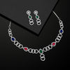 Multi Color American Diamond Necklaces Set (CZN552MLT)