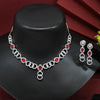 Rani Color American Diamond Necklaces Set (CZN552RNI)