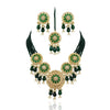 Green Color American Diamond Necklaces Set (CZN553GRN)