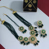 Green Color American Diamond Necklaces Set (CZN553GRN)