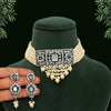 Gold Color American Diamond Choker Necklace Set (CZN573GLD)
