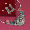 Rama Green & Pink Color American Diamond Choker Necklace Set (CZN587RGRNPNK)
