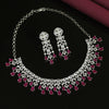 Rani Color Premium American Diamond Necklace Set (CZN593RNI)