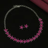 Rani Color Premium American Diamond Necklace Set (CZN599RNI)