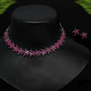 Rani Color Premium American Diamond Necklace Set (CZN599RNI)