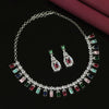 Multi Color Premium American Diamond Necklace Set (CZN600MLT)