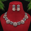 White Color Premium American Diamond Necklace Set (PCZN616WHT)