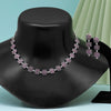 Rani Color American Diamond Necklace Set (CZN804RNI )