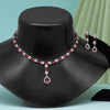 Rani Color American Diamond Necklace Set (CZN813RNI )