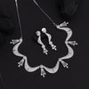 Silver Color American Diamond Necklace Set (CZN901SLV)