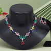 Multi Color American Diamond Necklace Set (CZN902MLT)