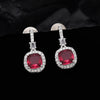 Ruby Color American Diamond Necklace Set (CZN902RUBY)