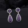 Purple Color American Diamond Necklace Set (CZN903PRP)