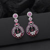 Ruby Color American Diamond Necklace Set (CZN909RUBY)