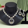 Yellow Color American Diamond Necklace Set (CZN909YLW)