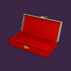 Red & Gold Color Designer Cash/Shagun Box (Red Velvet With Gold Acrylic Design) For Wedding, Engagement, Gift Money Box (ENV103REDGLD)