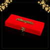 Red & Gold Color Designer Cash/Shagun Box (Red Velvet With Gold Acrylic Design) For Wedding, Engagement, Gift Money Box (ENV107REDGLD)