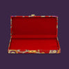 Multi Color Designer Cash/Shagun Box (Red Velvet With Gold Acrylic Design) For Wedding, Engagement, Gift Money Box (ENV108MLT)
