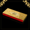 Red & Gold Color Designer Cash/Shagun Box (Red Velvet With Gold Acrylic Design) For Wedding, Engagement, Gift Money Box (ENV110REDGLD)