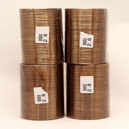 Brown Color 4 Set Of Fashion Bangles Combo Size(2 Set Of 2.6, 2 Set Of 2.8) FB142CMB
