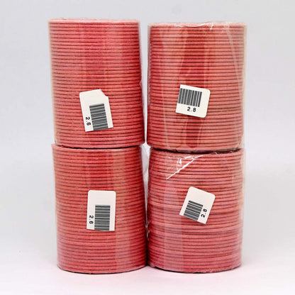Peach Color 4 Set Of Velvet Fashion Bangles Combo Size(2 Set Of 2.6, 2 Set Of 2.8) -FB212CMB