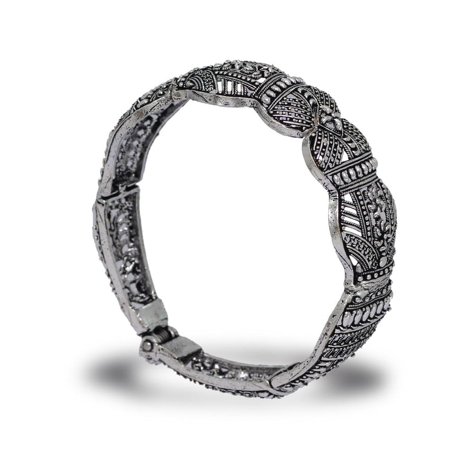 92.5 Sterling Silver Openable Kada For Men Cartier Bracelet - Silver Palace