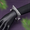 Silver Color Oxidised Bracelet (GSB344SLV)