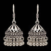 Silver Color Beads Oxidised Brass Earrings (GSE1259SLV)