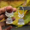 Silver Color Beads Oxidised Earrings (GSE2263SLV)