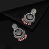 Peach Color Oxidised Earrings (GSE2287PCH)
