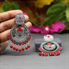 Red Color Oxidised Earrings (GSE2287RED)
