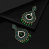 Green Color Oxidised Earrings (GSE2293GRN)