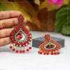 Red Color Oxidised Earrings (GSE2293RED)