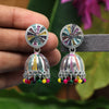 Multi Color Mint Meena Oxidised Earrings (GSE2297MLT)