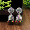 Multi Color Mint Meena Oxidised Earrings (GSE2297MLT)