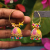 Multi Color Mint Meena Oxidised Earrings (GSE2301MLT)
