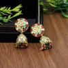 Multi Color Oxidised Mint Meena Earrings (GSE2317MLT)